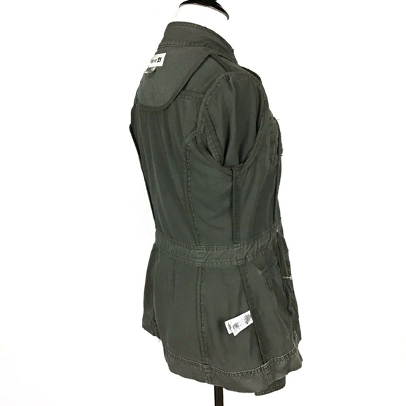 ❌SOLD❌Forever21 Army Green Military Utility Jacket - Picture 6 of 8